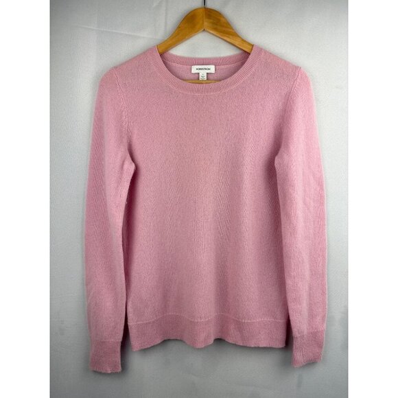 Nordstrom Womens Pink Cashmere Sweater Size S - Picture 2 of 5